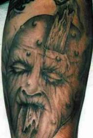 Ua Zombie Nyeusi Mtindo wa Tatoo