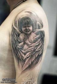 arm beautiful little angel tattoo pattern