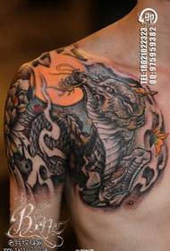 duona kiraso unukorna tatuaje-ŝablono