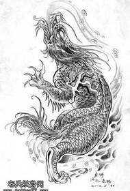 modello di tatuaggio unicorno manoscritto