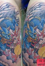 ruoko ruoko rwakanaka rwechikara unicorn tattoo pateni