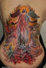 patrón de tatuaje de ángel de violación de cintura 151612 - patrón de tatuaje de ángel de ojo completo