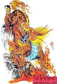 Feuer Kirin Tattoo Bild und seine Bedeutung