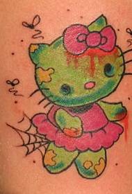 Hello Kitty Zombie Tattoo