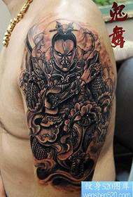 lámh Super dathúil agus domineering Erlang Shen tattoo pictiúr