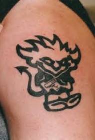 Tribal Wind Demon Tattoo Patroon