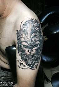 Arm Sun Wukong tattoo pattern