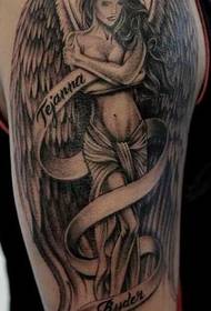 Pattern ng tattoo ng arm angel