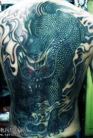 full back unicorn tattoo pattern