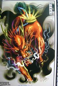 in fjoer unicorn tattoo patroan
