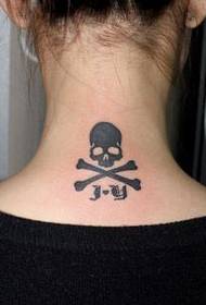 dievčenské krk totem tetovanie vzor
