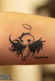 Black Charming Angel Tattoo-mastro