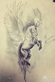 Modeli i Dorëshkrimit i Tattoo Pegasus