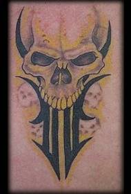 Tribal Devil Twist Tattoo Pattern