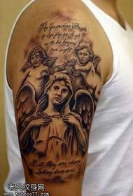Arm Angel engleski uzorak tetovaže
