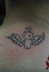 modellu cute tattoo totub cherub di moda