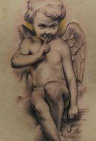 Modello di tatuaggio Western Cupido angelo