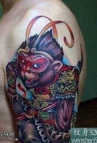 Big Arm Color Sun Wukong Tattoo Pattern