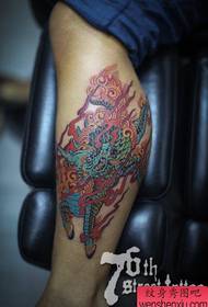gamba popolare modello di tatuaggio unicorno freddo