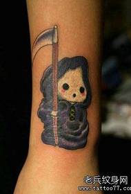 brazo lindo pequeño tatuaje de muerte patrón