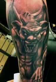 realno realističen vzorec tatoo gargoyle v obliki roke