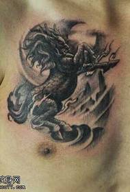 brusto nigra griza unikorno tatuaje mastro