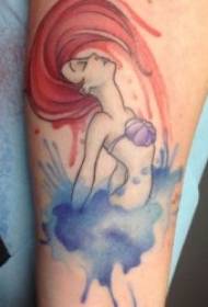 Tattoo Mermaid 9 yokongola komanso kapangidwe ka tattoo ya mermaid