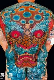 Terug Don Lion Tattoo patroon