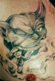 Dohányzó ördög avatar tetoválás minta