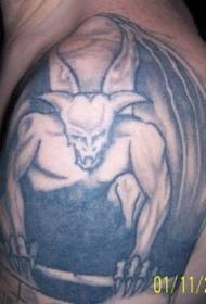 Gargoyle uzorak tetovaže u mraku