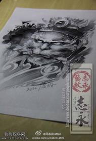 Sketch Sun Wukong Tattoo Manuscript Picture