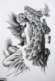 tatuagem de veterano, um padrão de tatuagem de anjo