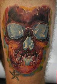 jambe classique beau modèle de tatouage de couleur européenne et américaine