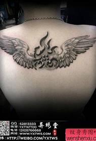 πίσω δημοφιλή όμορφα σχέδια τατουάζ φτερά