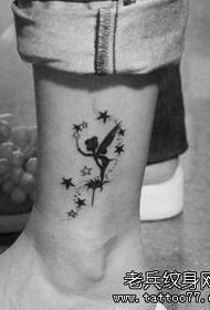 žena Roztomilý totem elf tetování vzor pro děti nohy