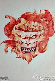 feargach Sun Wukong tattoo Patrún lámhscríbhinní