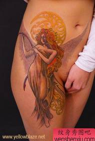 super classic angel tattoo pattern - Huang Yan works