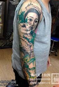 „Arm Girl Angel“ tatuiruotės modelis