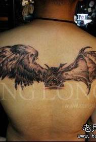 nrov nrov rov qab yog zoo nraug heev yog tus tubtxib saum ntuj thiab dab tis tis tattoo qauv