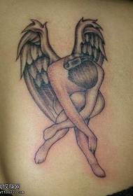 I-Angel Tattoo iphethini ku-Back Right Right