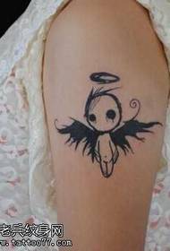 brazo Meng angelito tatuaje patrón