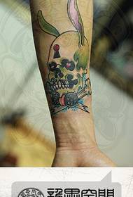 meninos braço alternativa popular orelhas de coelho tatuagem tatuagem padrão