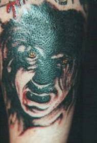 demon realistiske tatoveringsmønster i filmen
