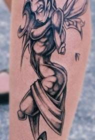 disegno del tatuaggio elfo grigio scuro