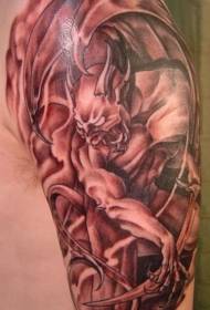 Realistysk Monster Demon Tattoo Patroon