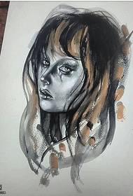 modello di tatuaggio fantasma inchiostro manoscritto