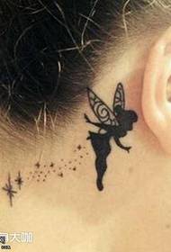Vzorec tatoo za ušesa Elf