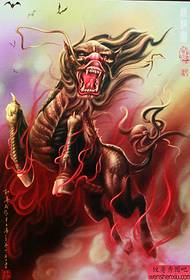 Dynamic tatuirovka qo'lyozmasi afsonaviy afsonaviy unicorn tatuirovka naqsh rasmini baham ko'rish uchun rasm