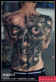 Cool zwart tattoo met volledige achterkant