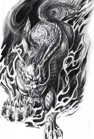 manoscritto tatuaggio unicorno molto individuale